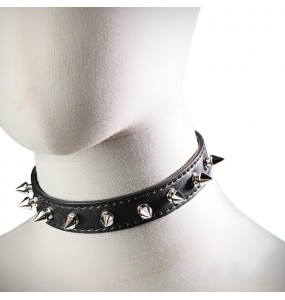 MizzZee - Leather Rivet Collar SM Toy