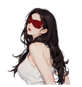 MizzZee - Cat Ear Eye Mask (Burgundy)