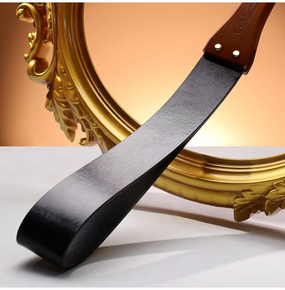 MizzZee - Wooden Handle Soft Leather Whip