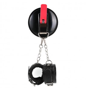 MizzZee - SM Suction Hand Cuffs Restraints (Black)