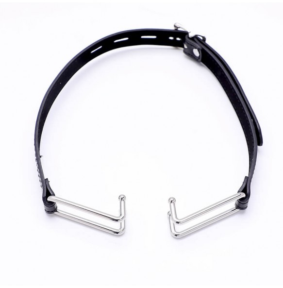 MizzZee - Leather Mouth Hook BDSM (Black)