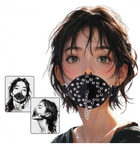 MizzZee - Feeding Mouth Gag SM (Black)