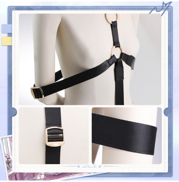 MizzZee - Reverse Hand Bondage Restraint Set (Black)